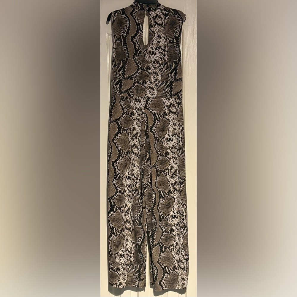 Enfocus Studio Brown Snake Print jumpsuit